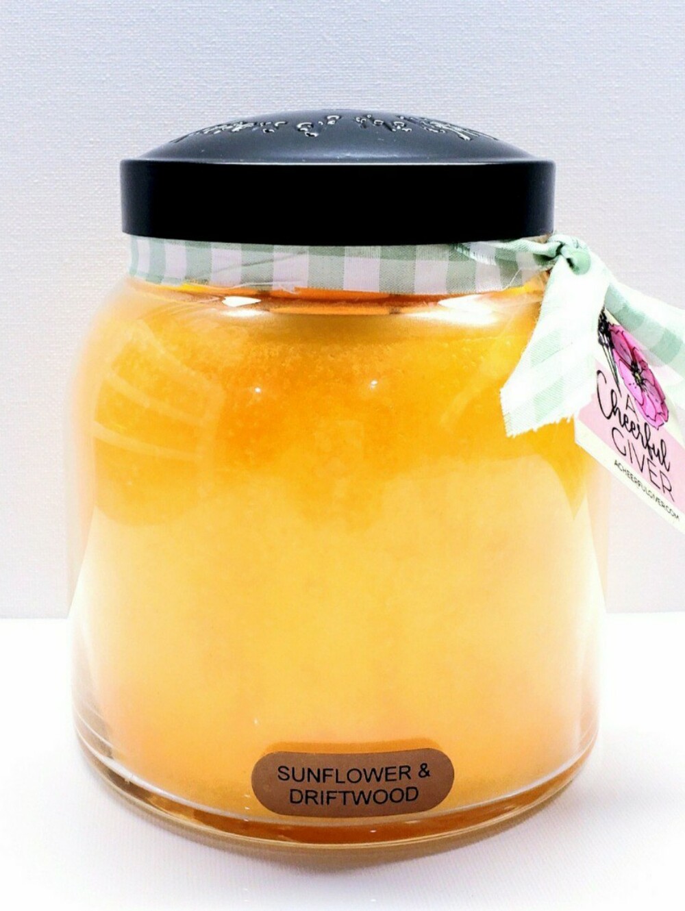 SUNFLOWER & DRIFTWOOD -A Cheerful Giver Strong Scented Double Wick Candle, 34 oz
